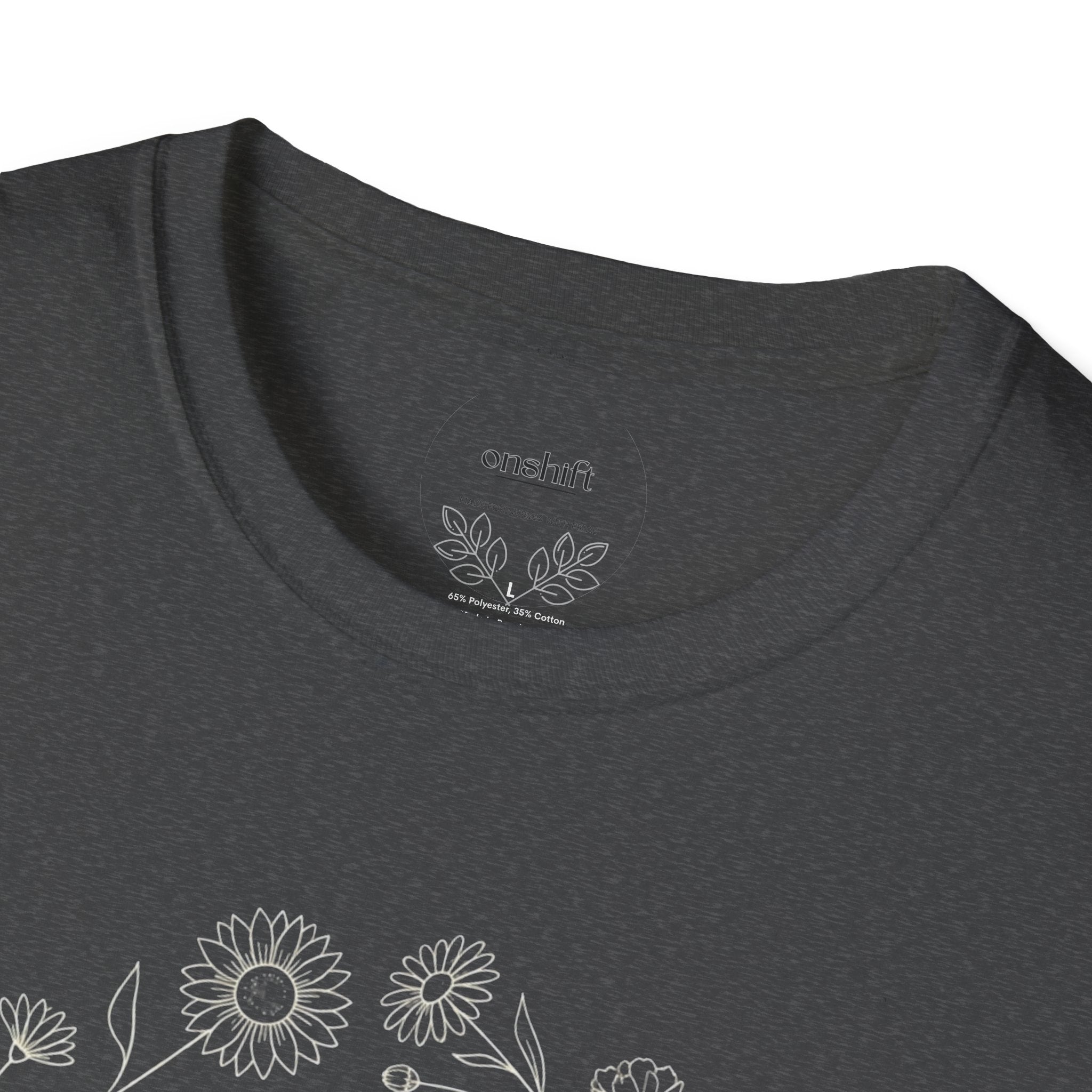 T-shirt infirmier d'urgence floral