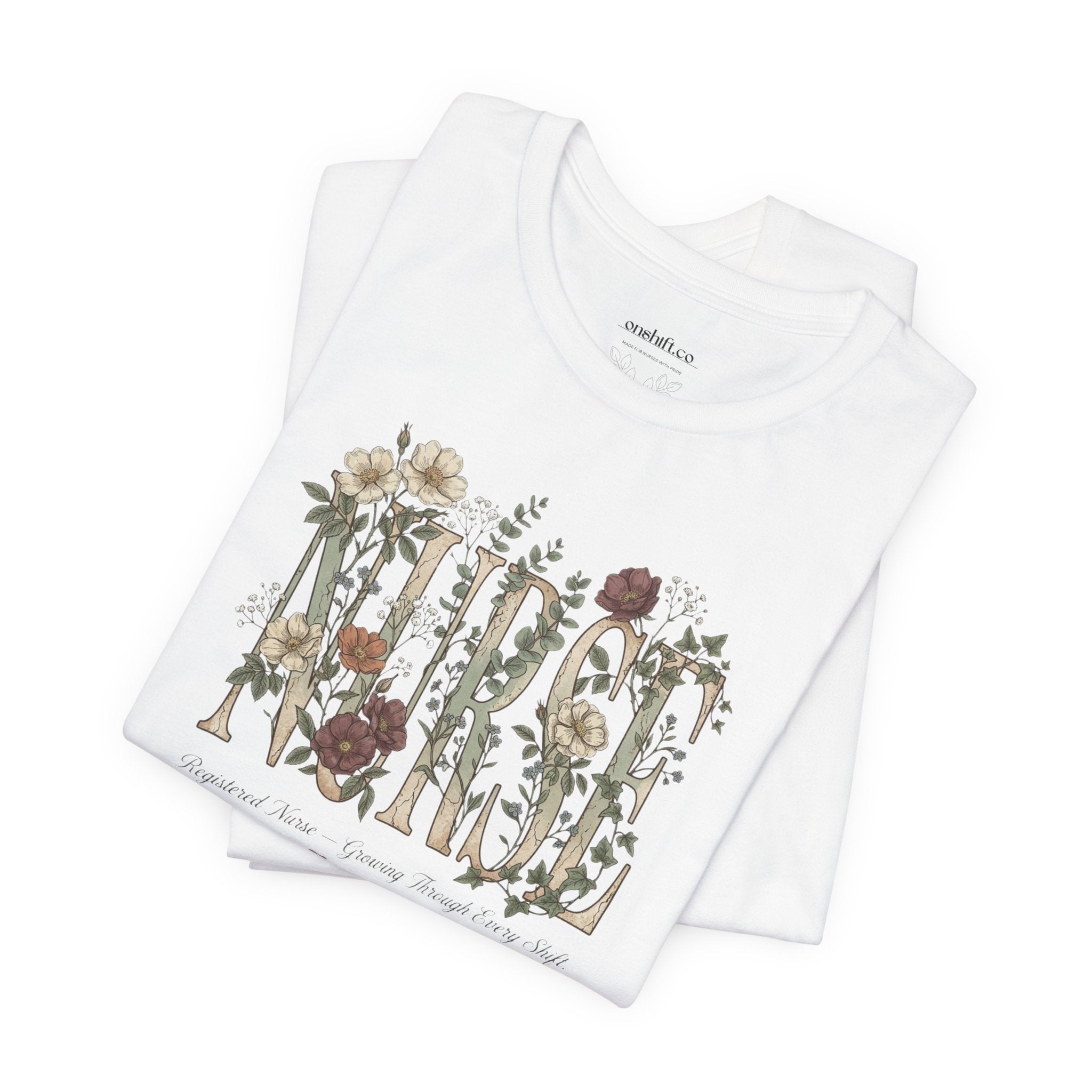 T-shirt infirmier(ère) floral
