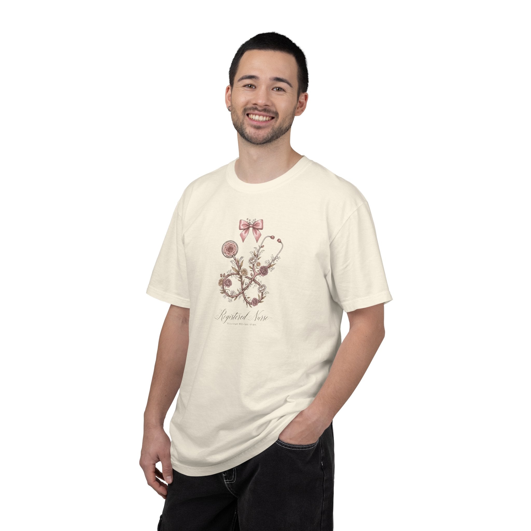T-shirt floral d'infirmière autorisée