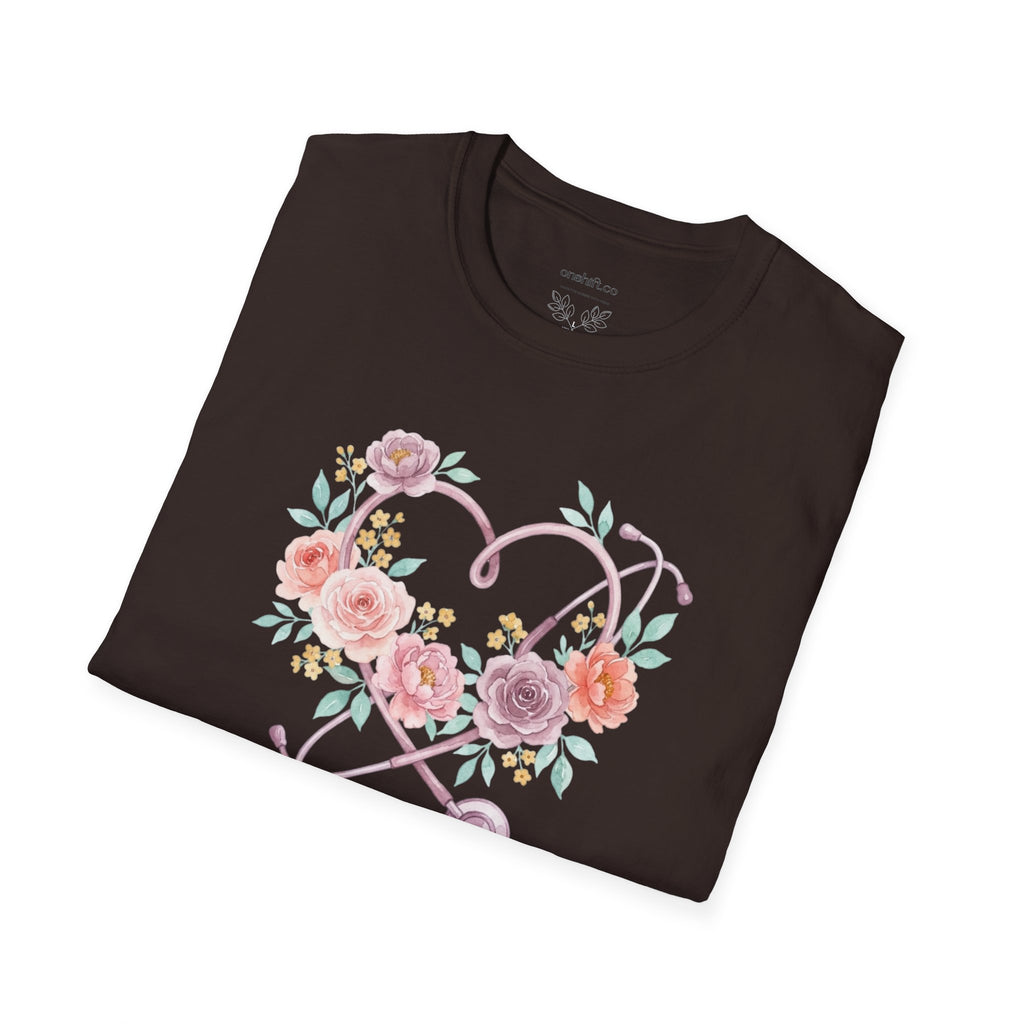 ICU Nurse Floral  T-Shirt