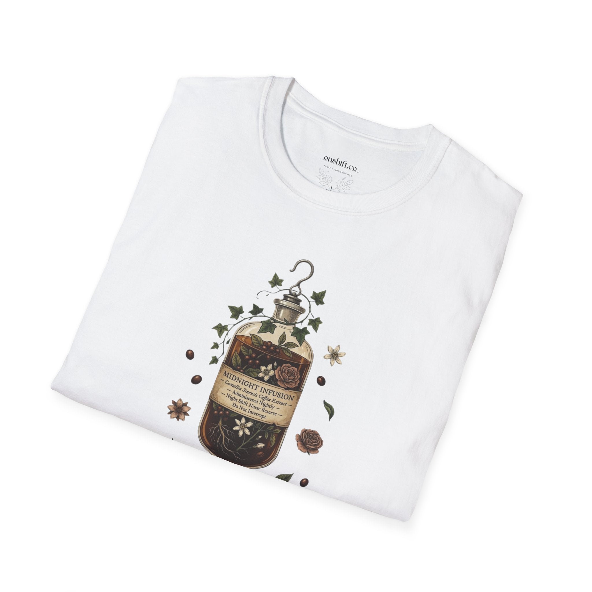 T-shirt Infirmière de Nuit Café en IV