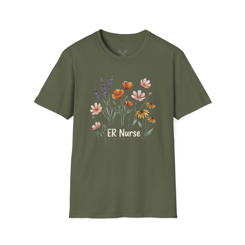 ER Nurse Floral T-Shirt