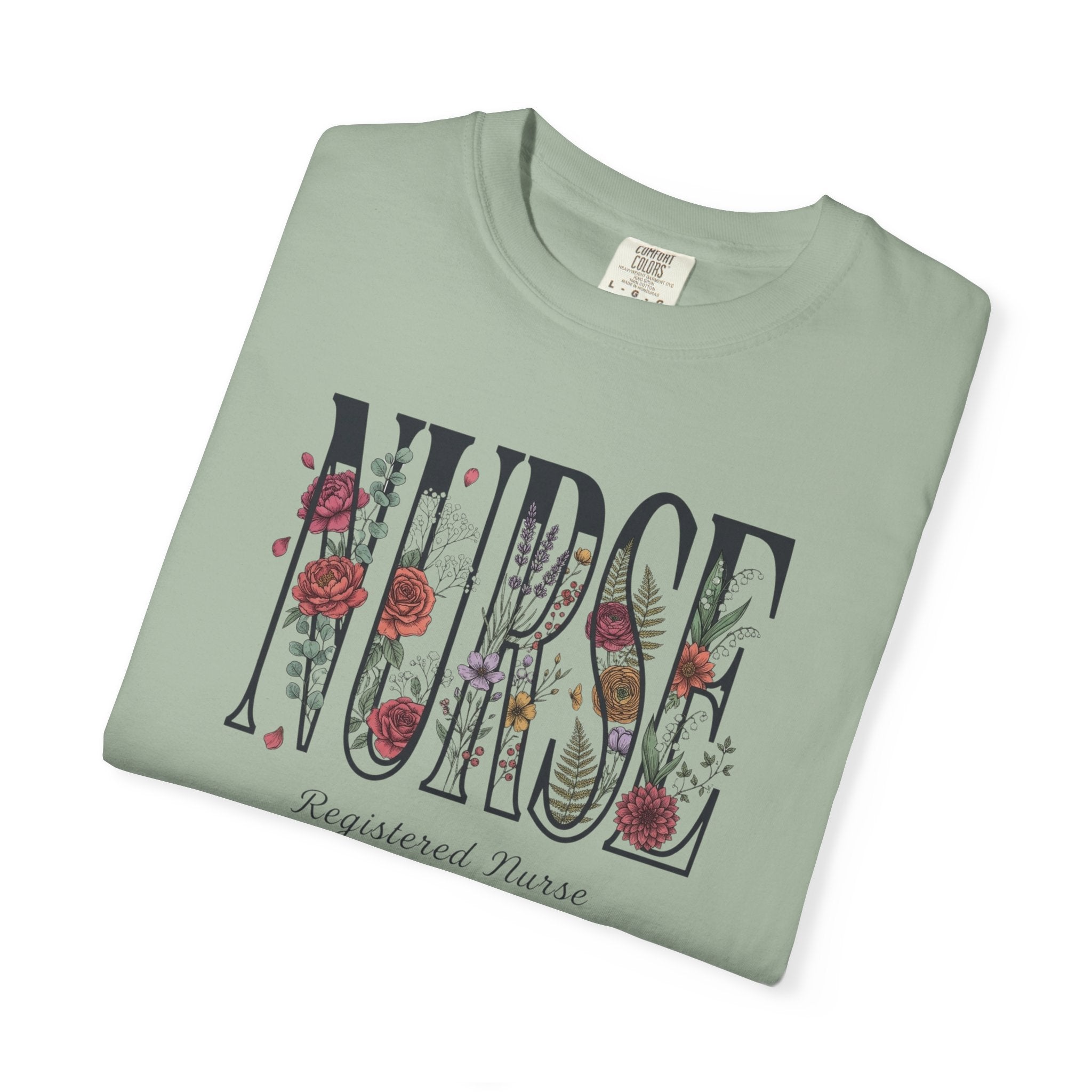 T-shirt Infirmier fleuri