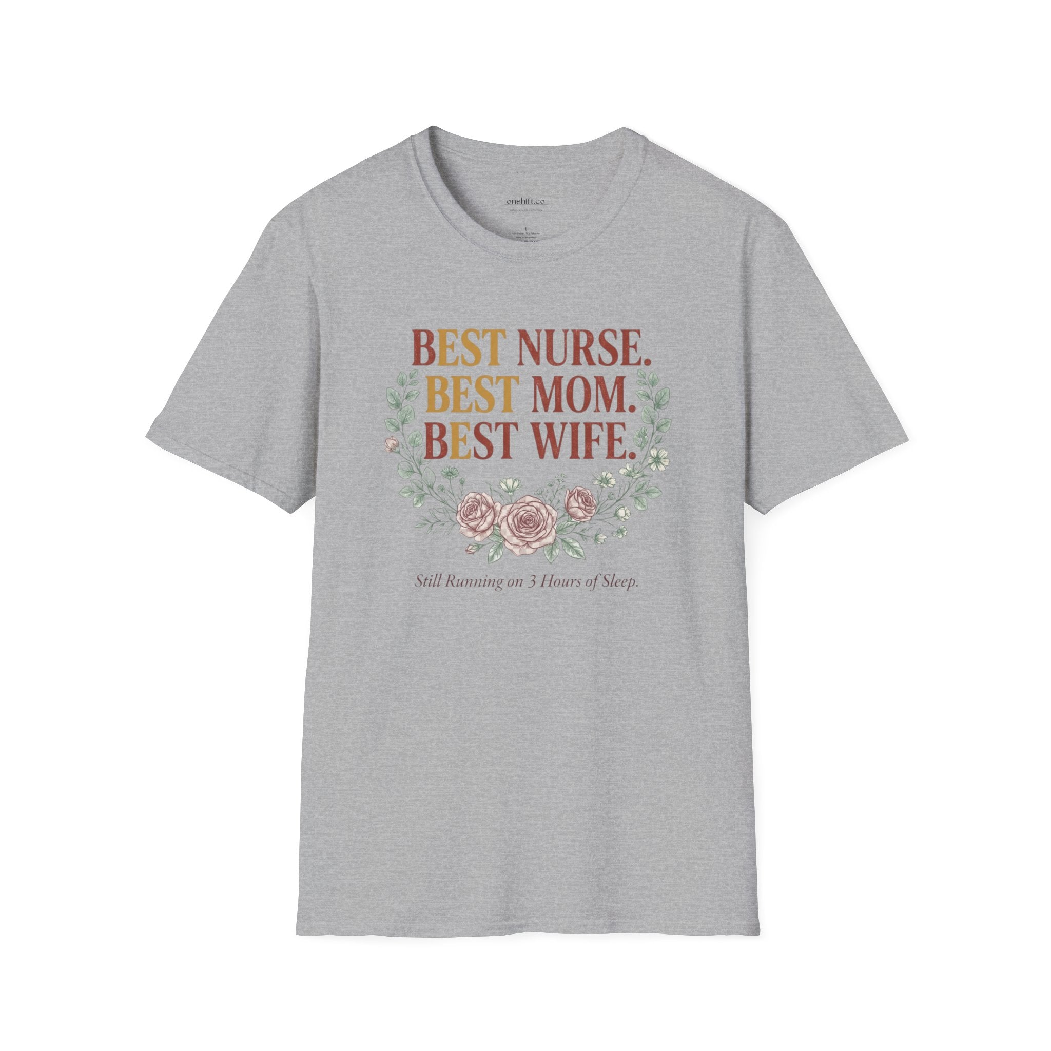 T-shirt meilleure infirmière meilleure maman meilleure épouse