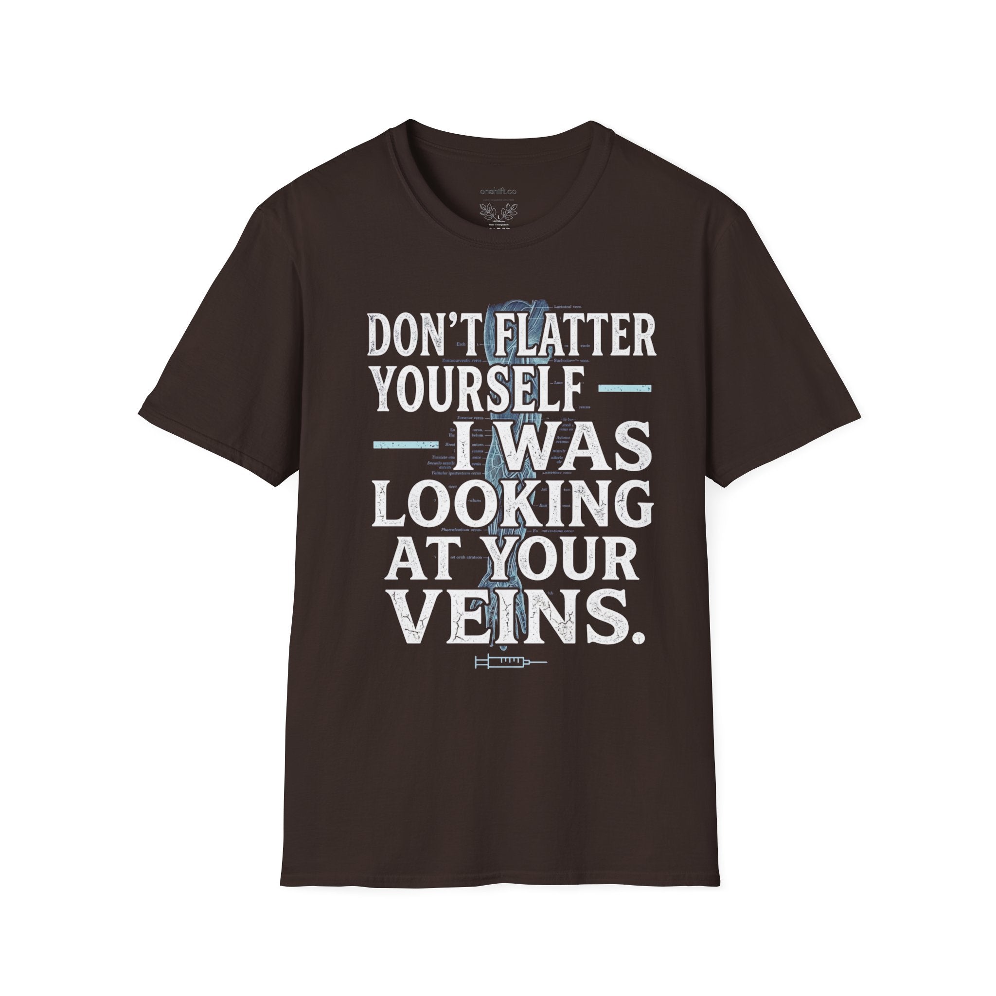 T-shirt "Ne vous flattez pas, je regardais vos veines"
