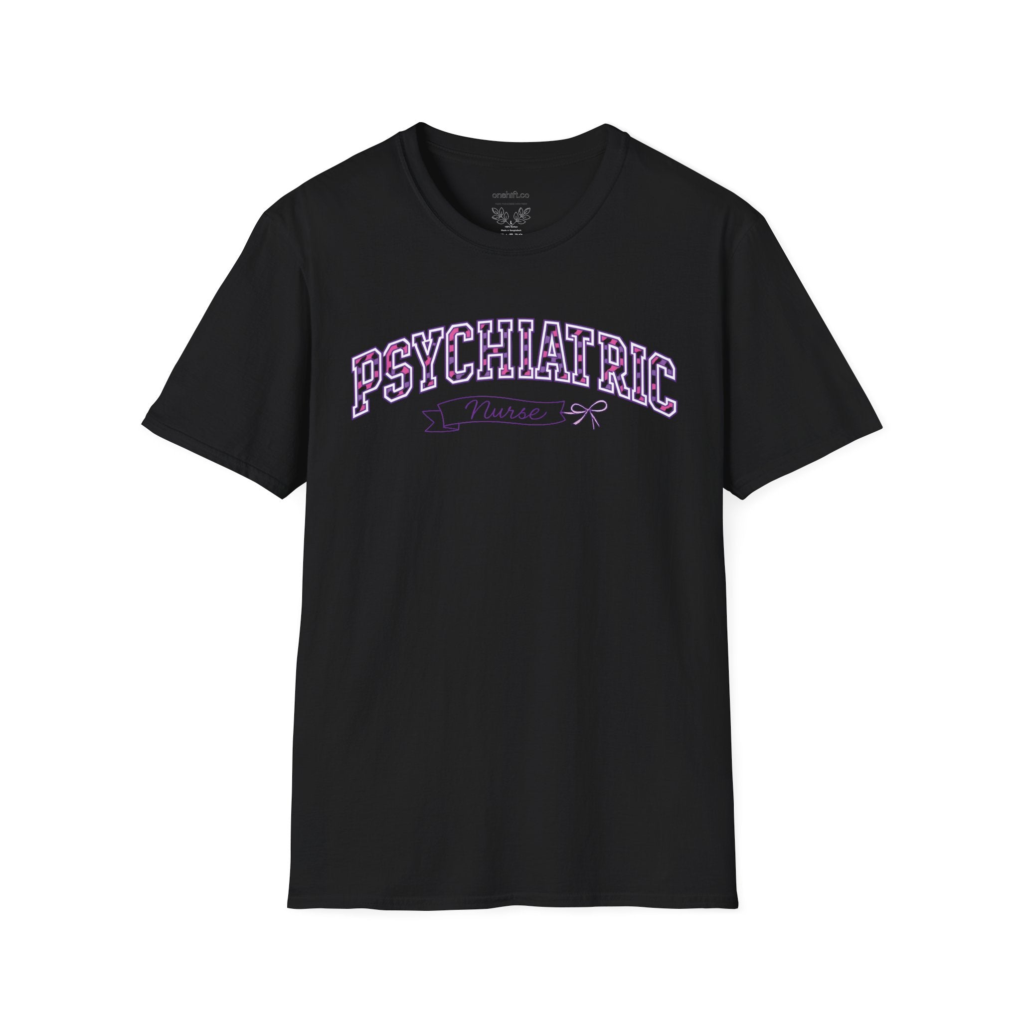 Psychiatric Nurse T-Shirt — Cute Vintage Lettering