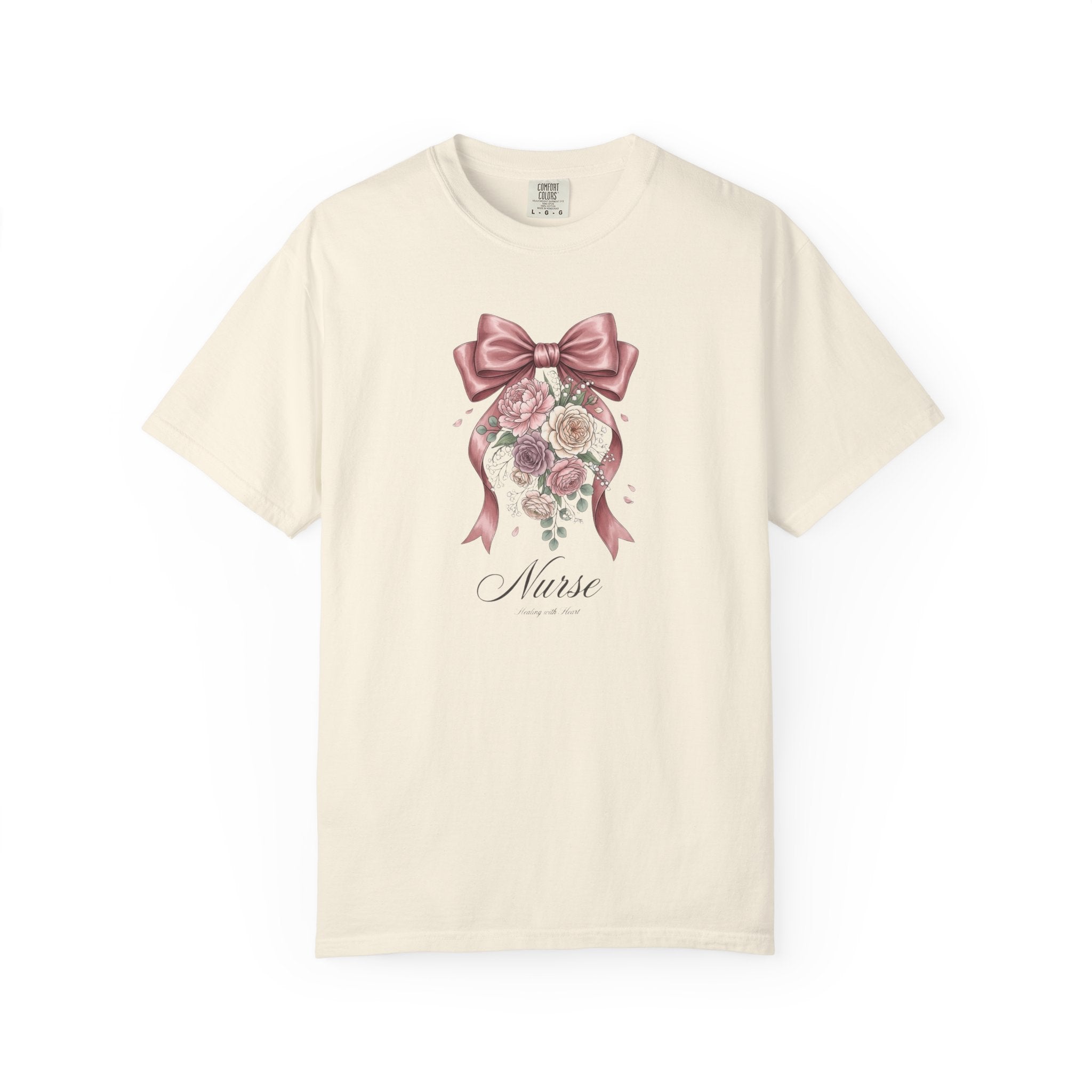 T-shirt infirmier motif floral