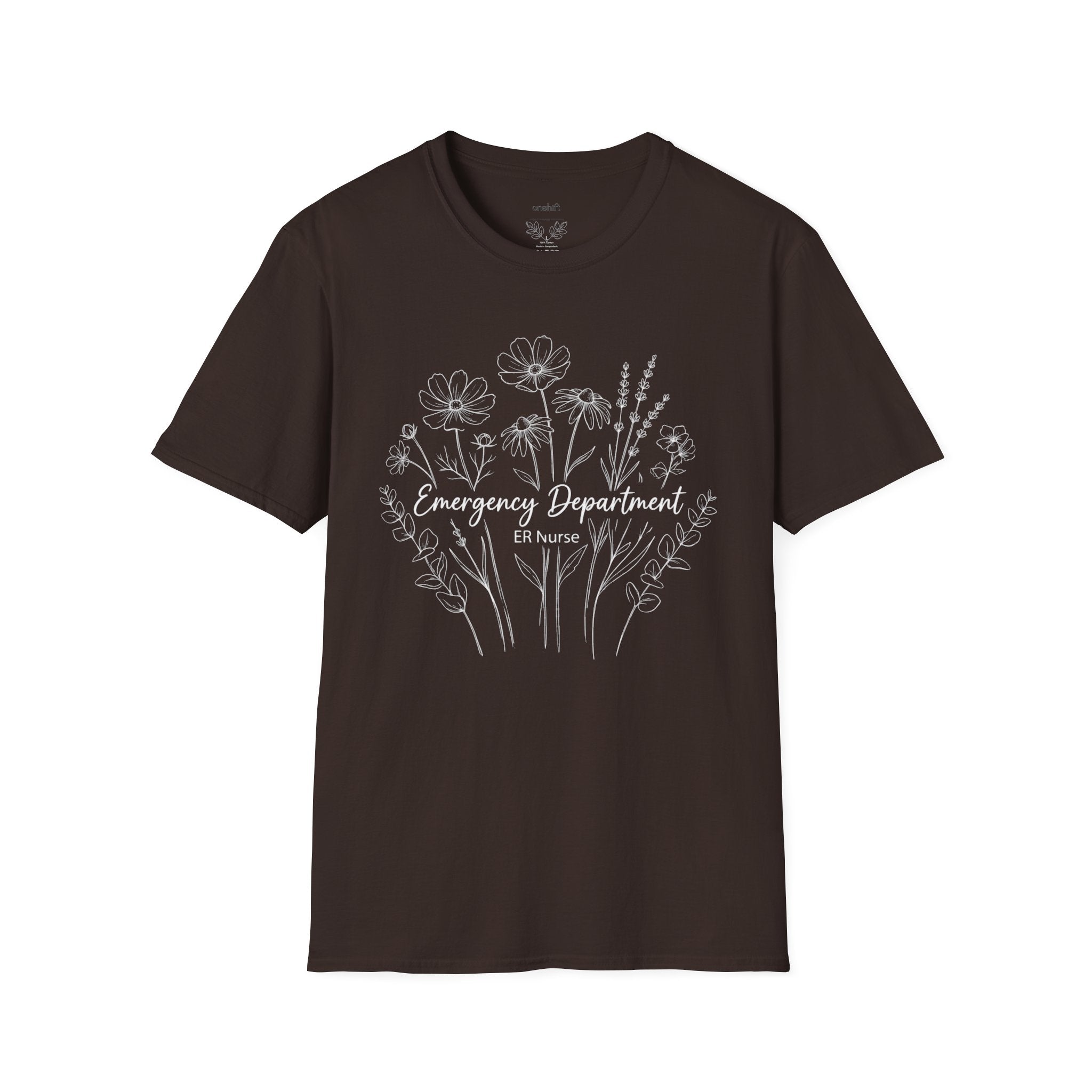 T-shirt Floral Infirmière RR