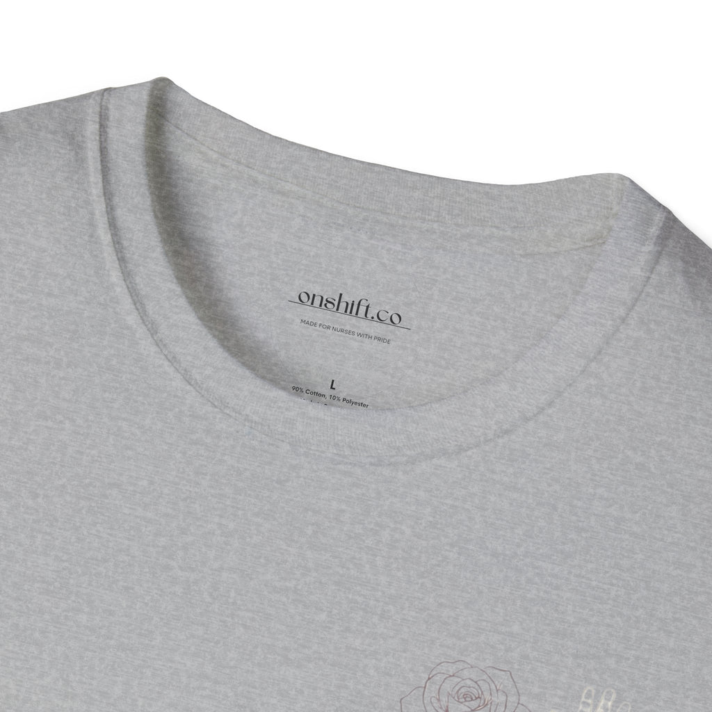 NICU Nurse Left Chest Design T-Shirt