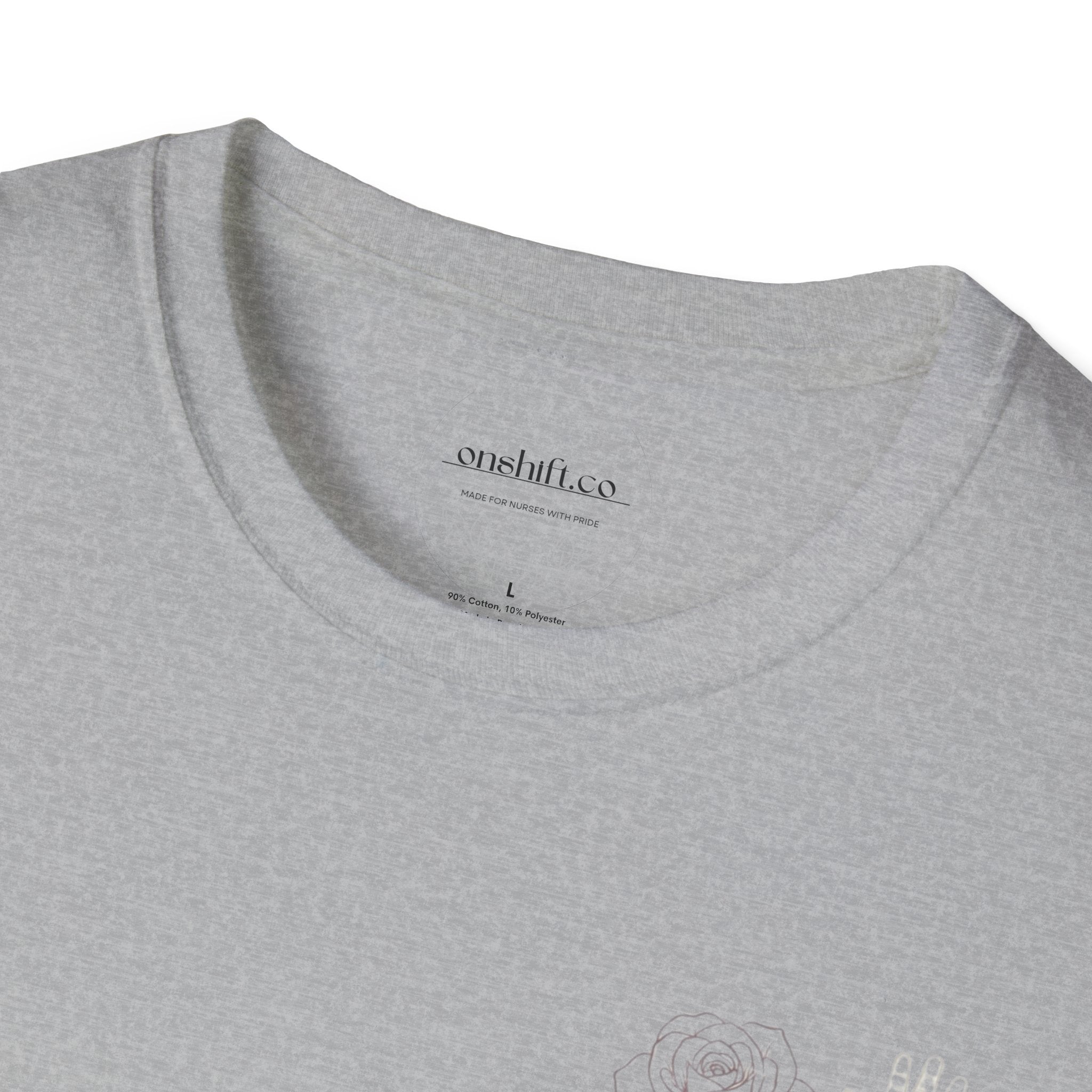 NICU Nurse Left Chest Design T-Shirt