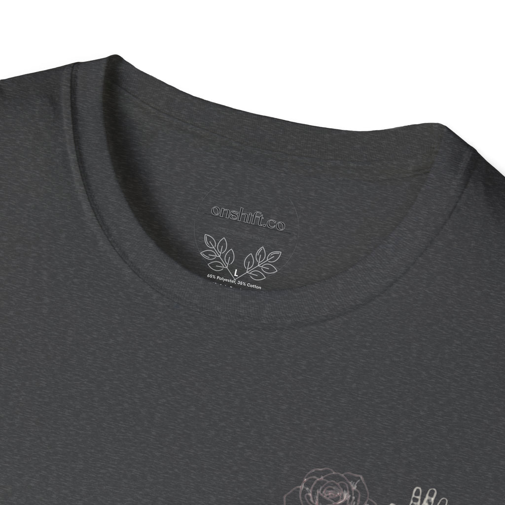 NICU Nurse Left Chest Design T-Shirt