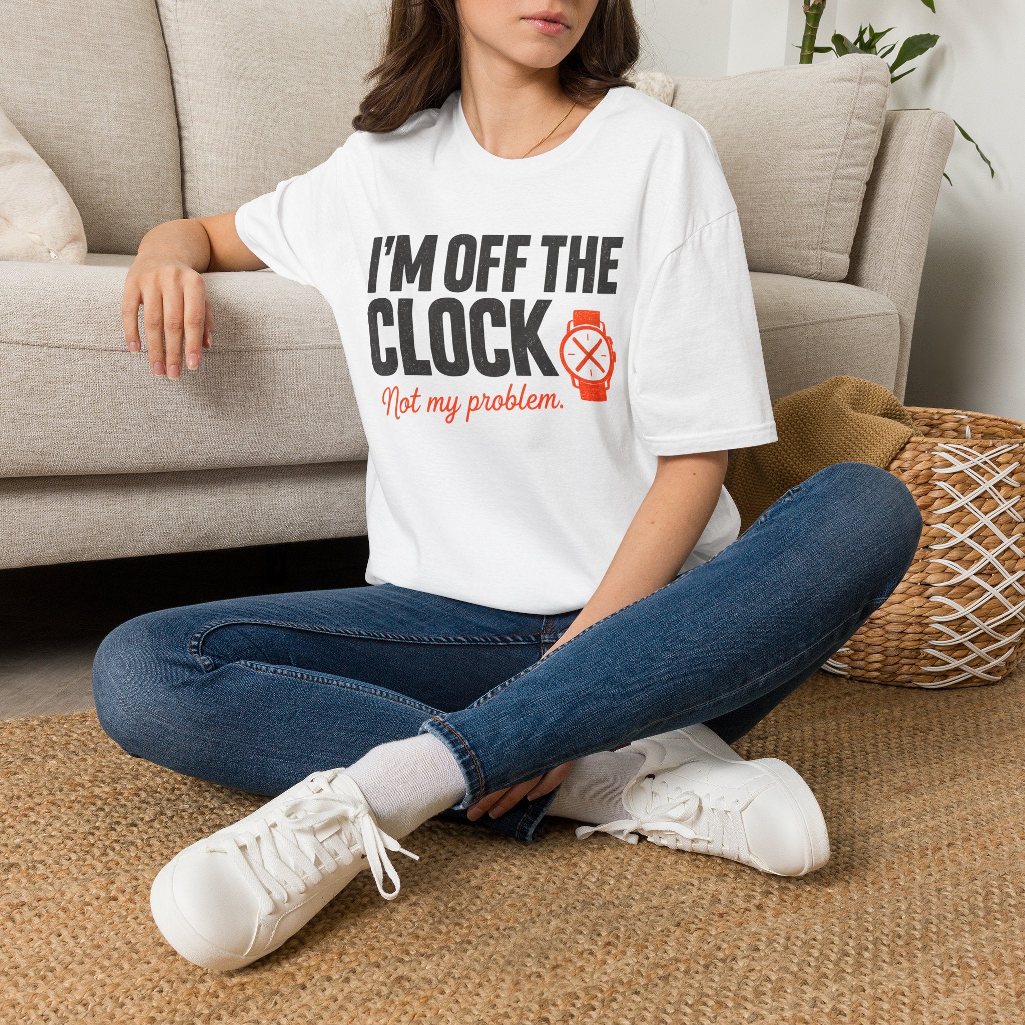 I'm Off The Clock Nurse T-Shirt — Funny Casual Graphic Tee