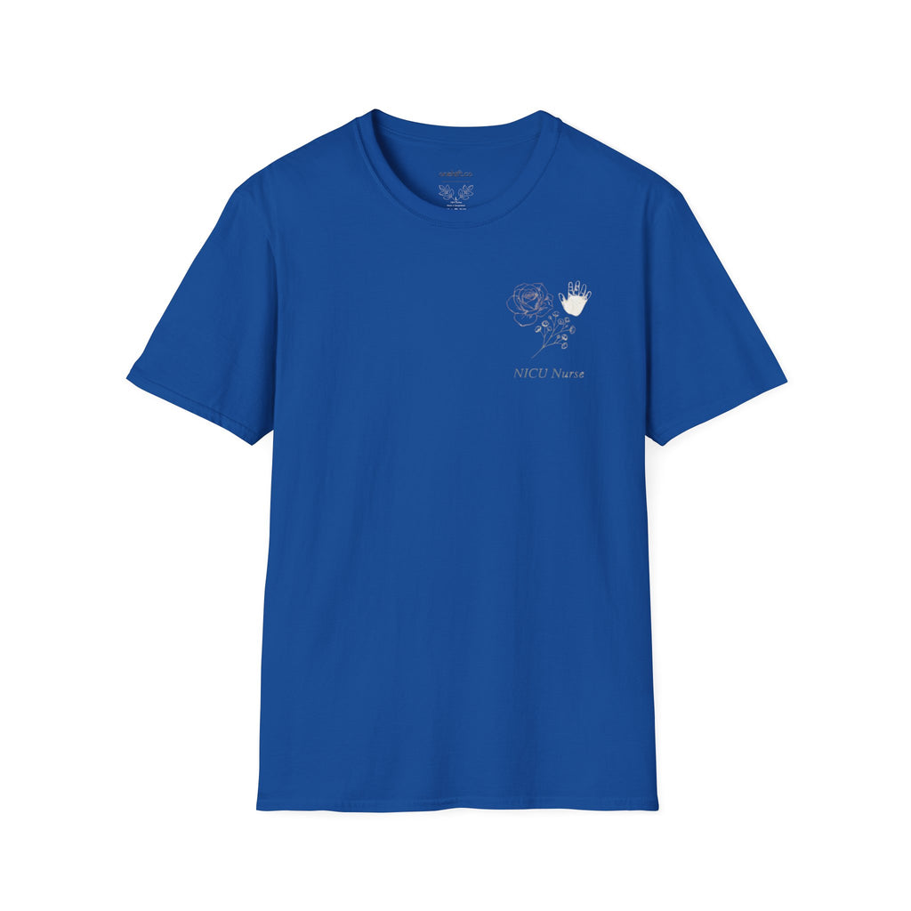 NICU Nurse Left Chest Design T-Shirt