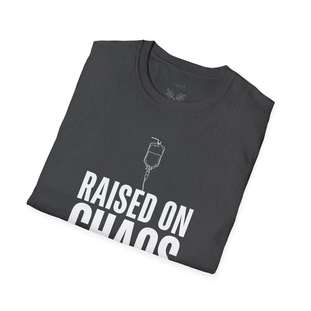 ER Nurse Raised On Chaos T-Shirt