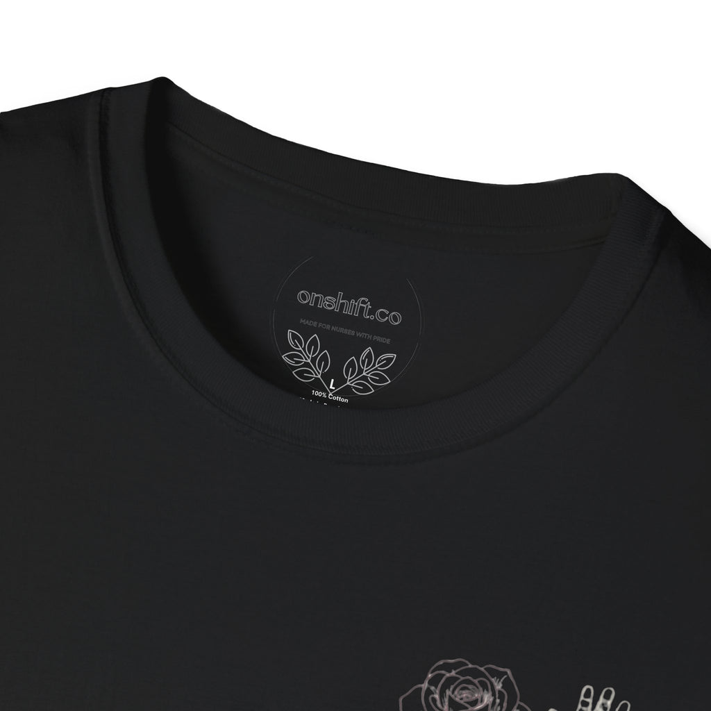 NICU Nurse Left Chest Design T-Shirt