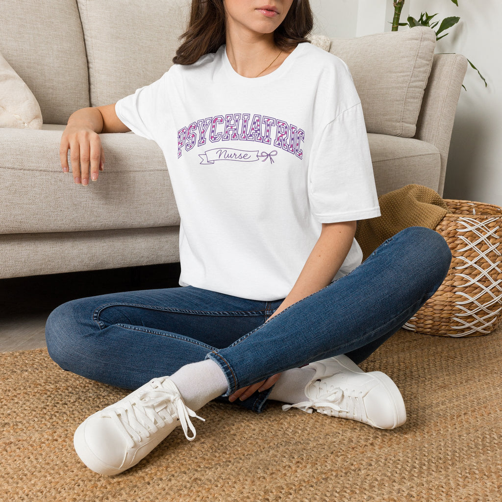 Psychiatric Nurse T-Shirt — Cute Vintage Lettering
