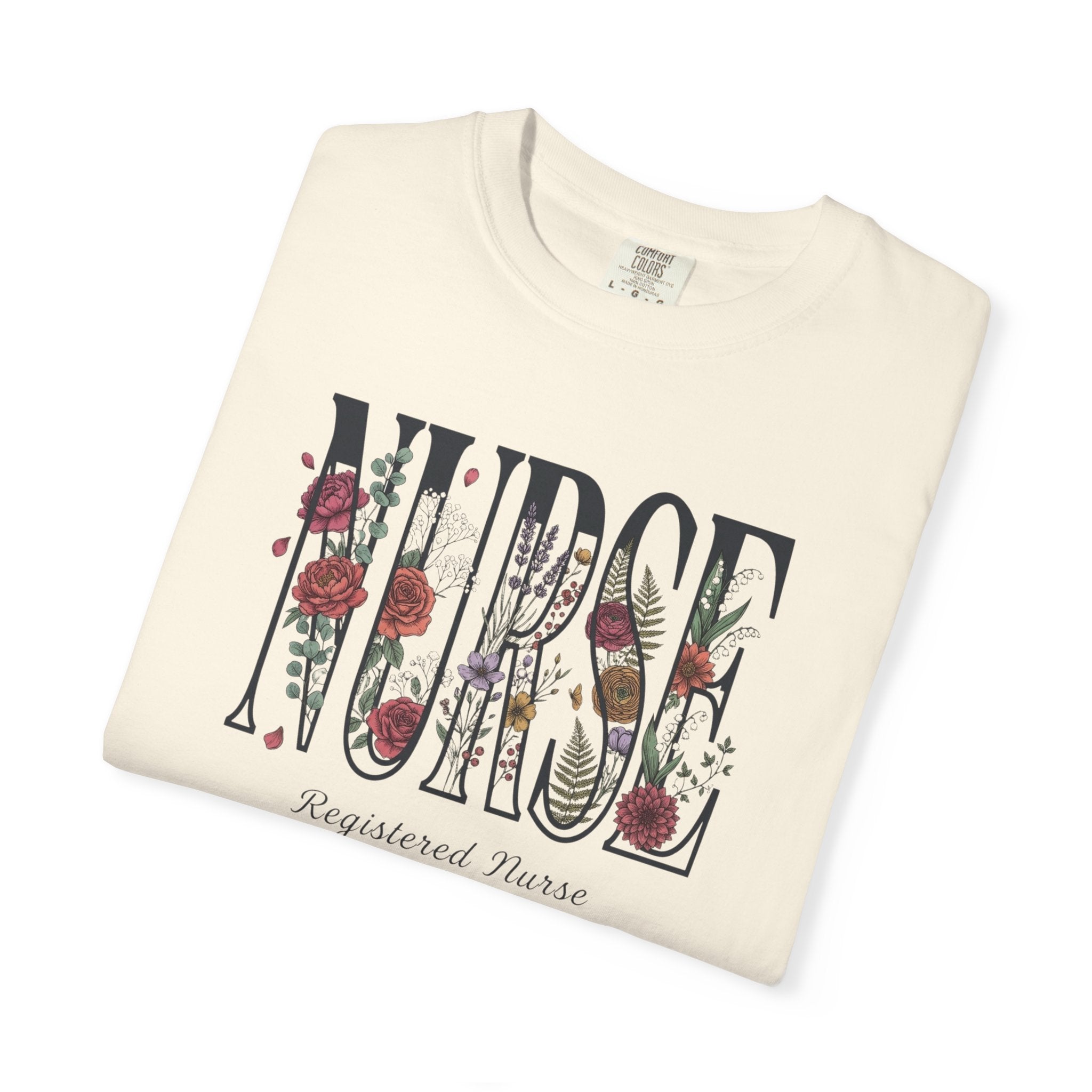 T-shirt Infirmier fleuri