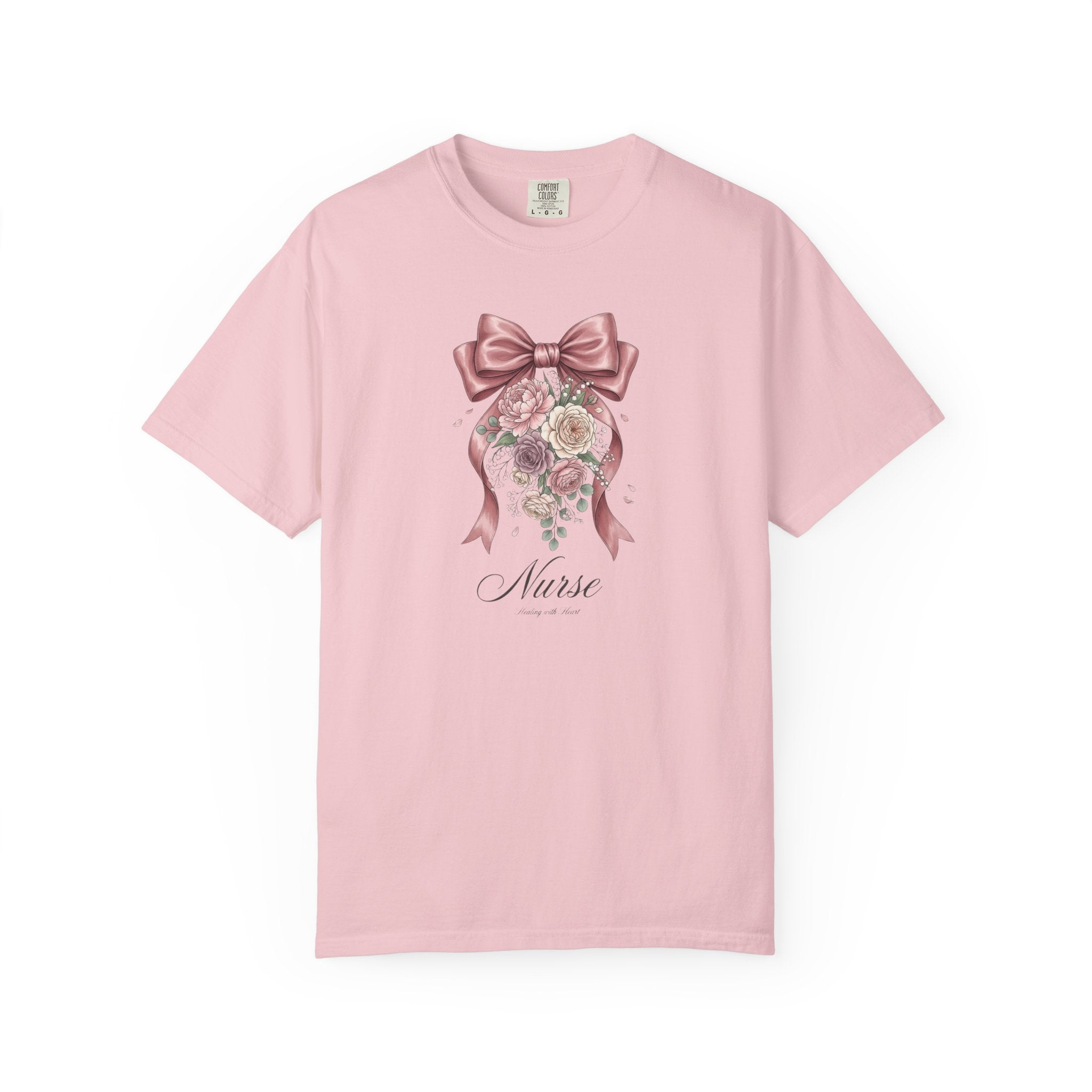 T-shirt infirmier motif floral
