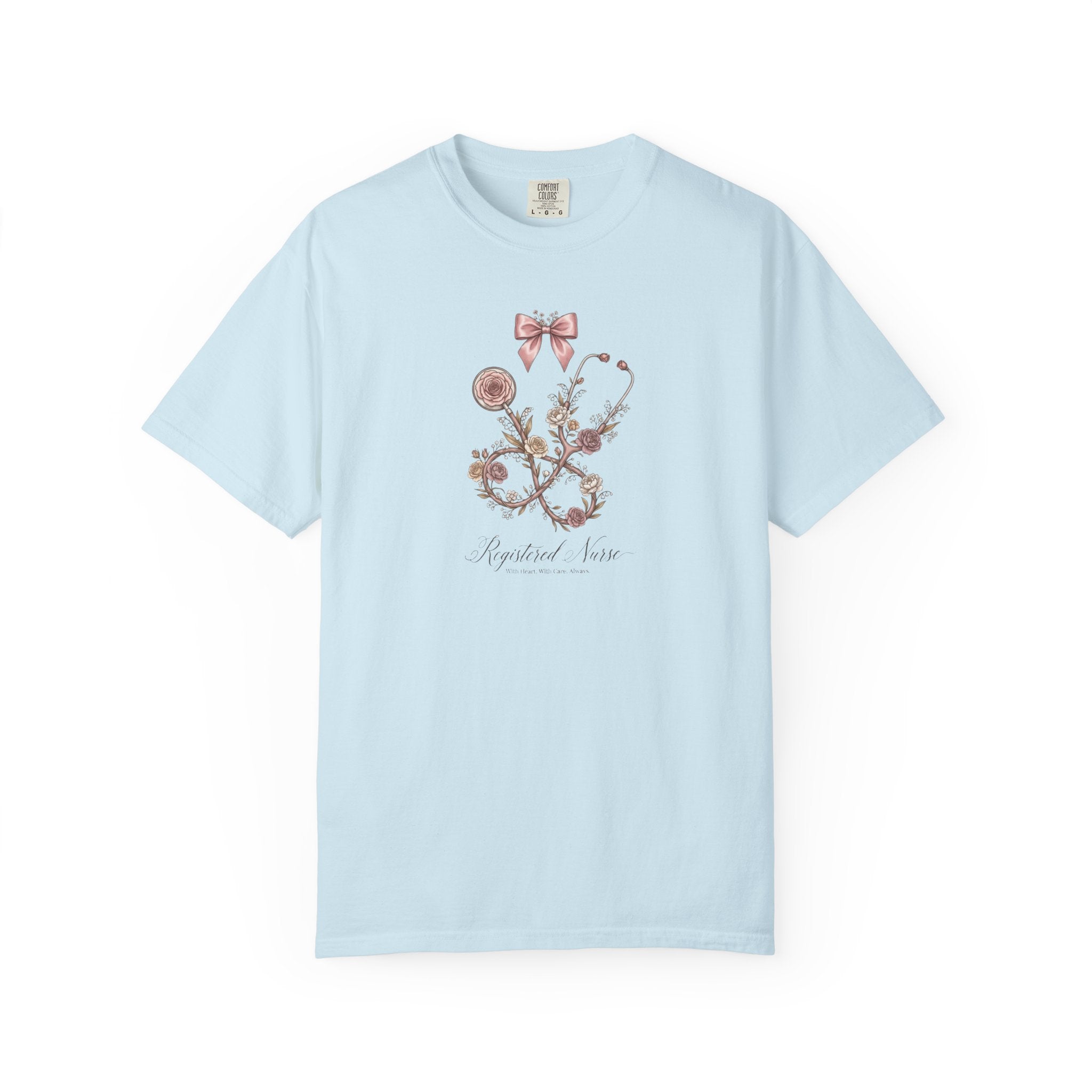 T-shirt floral d'infirmière autorisée