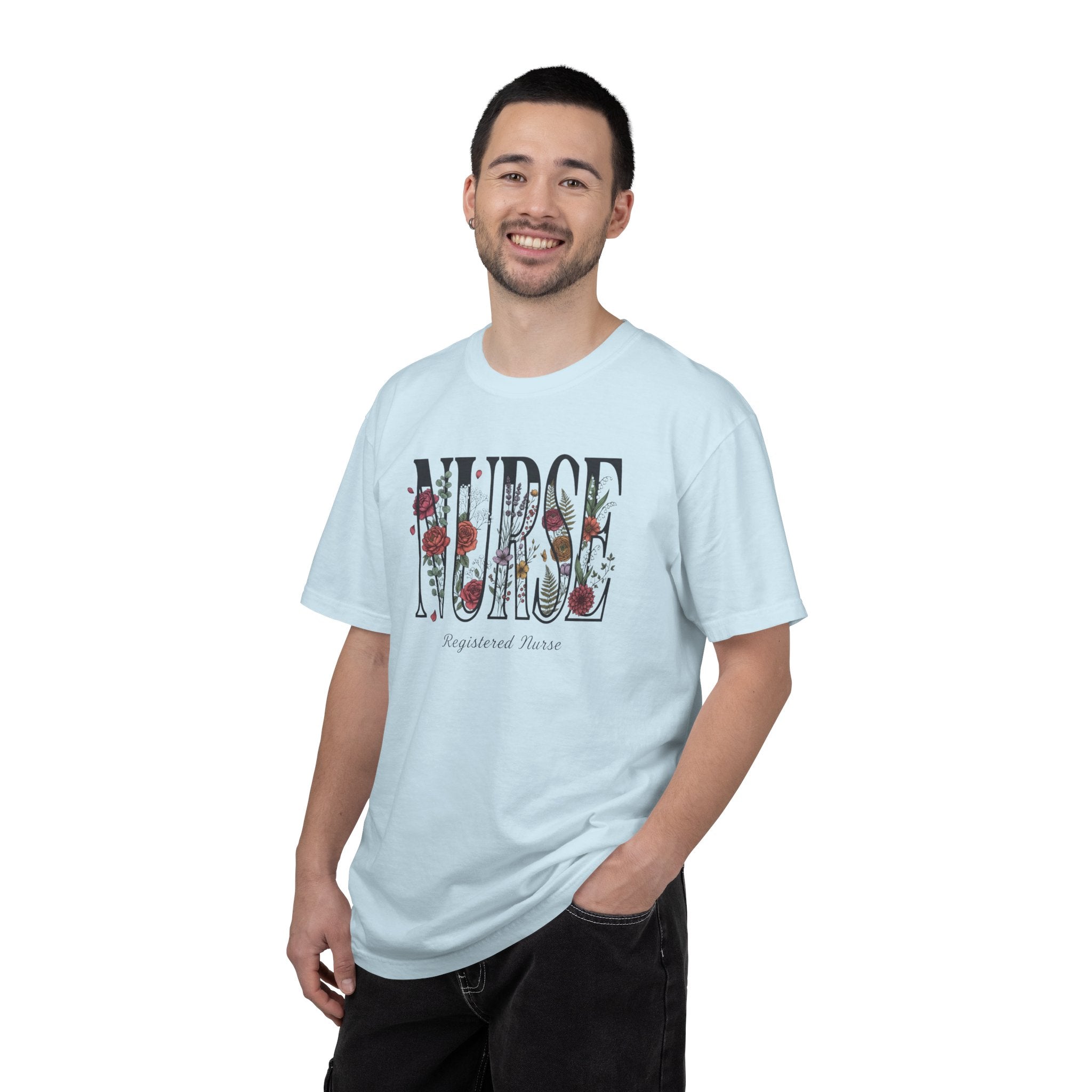 T-shirt Infirmier fleuri