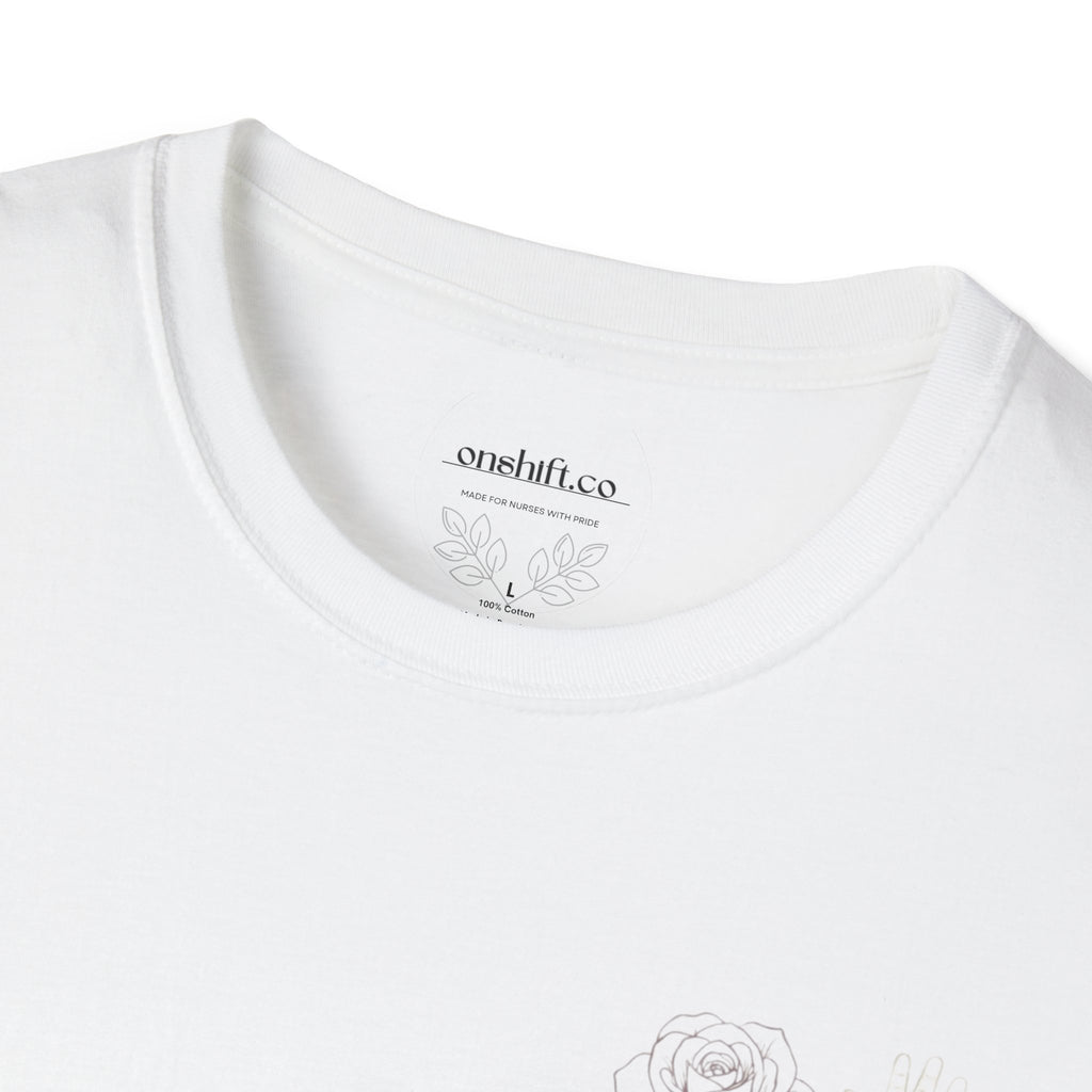 NICU Nurse Left Chest Design T-Shirt