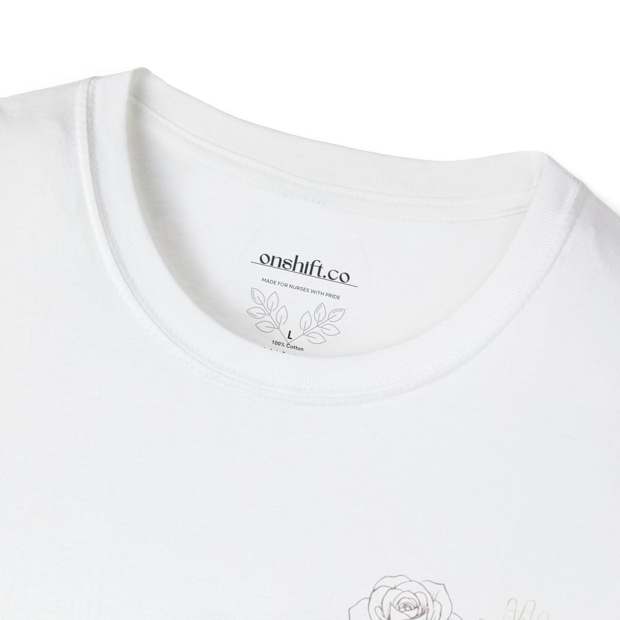 NICU Nurse Left Chest Design T-Shirt