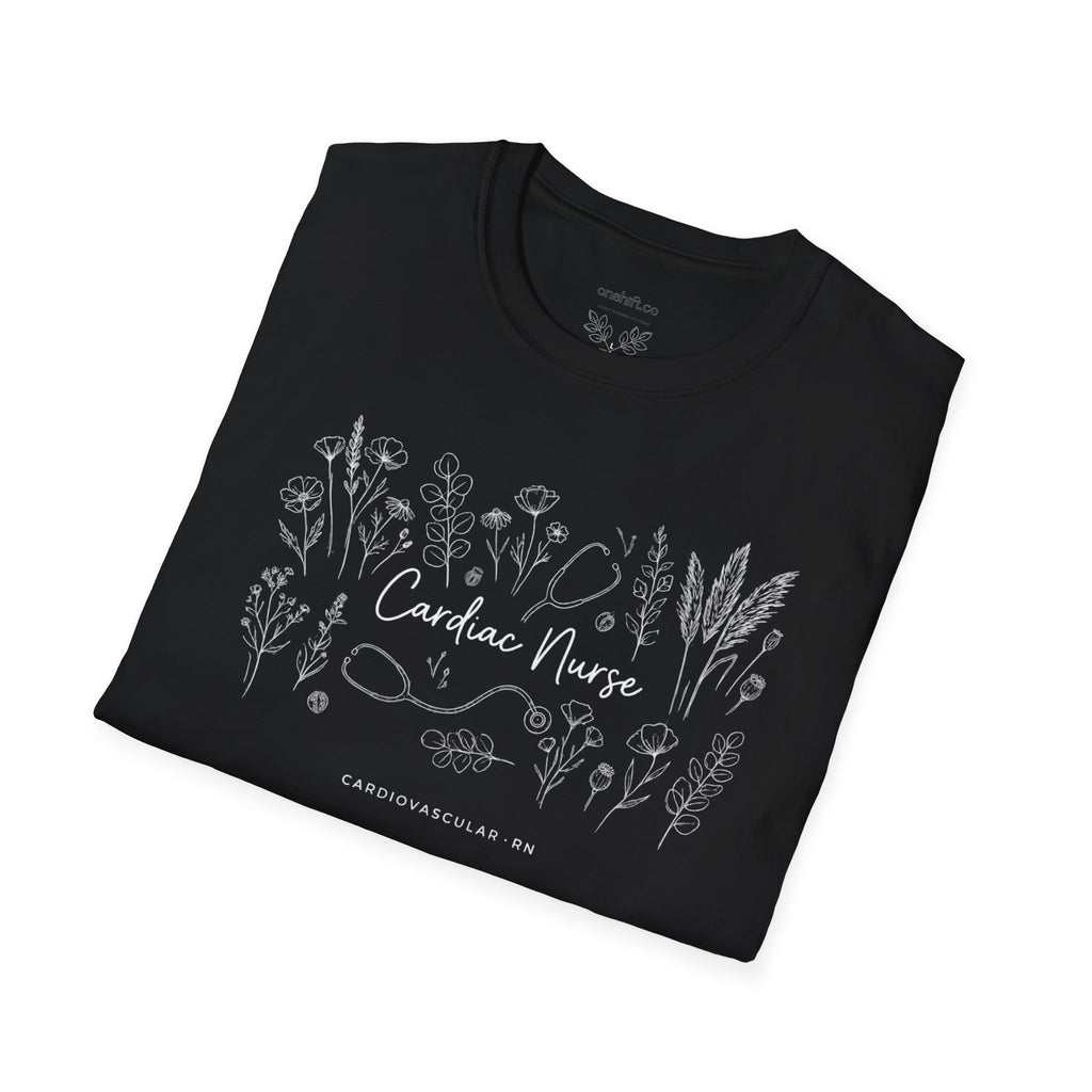 Cardiac Nurse Floral T-Shirt