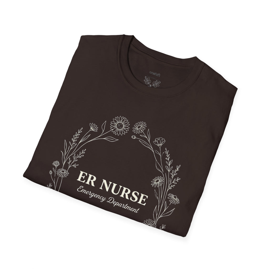 ER Nurse Floral T-Shirt