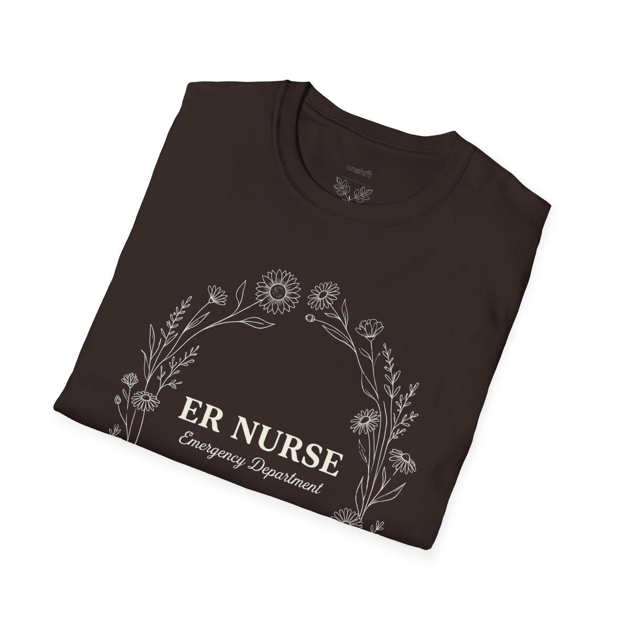 T-shirt infirmier d'urgence floral