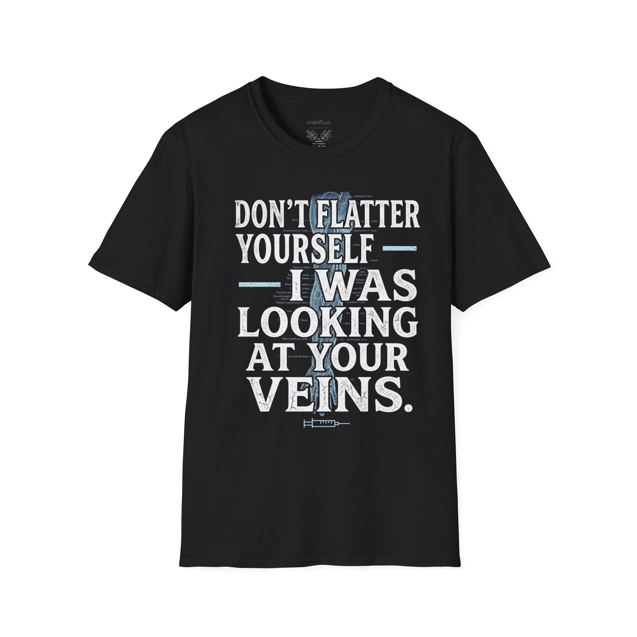 T-shirt "Ne vous flattez pas, je regardais vos veines"