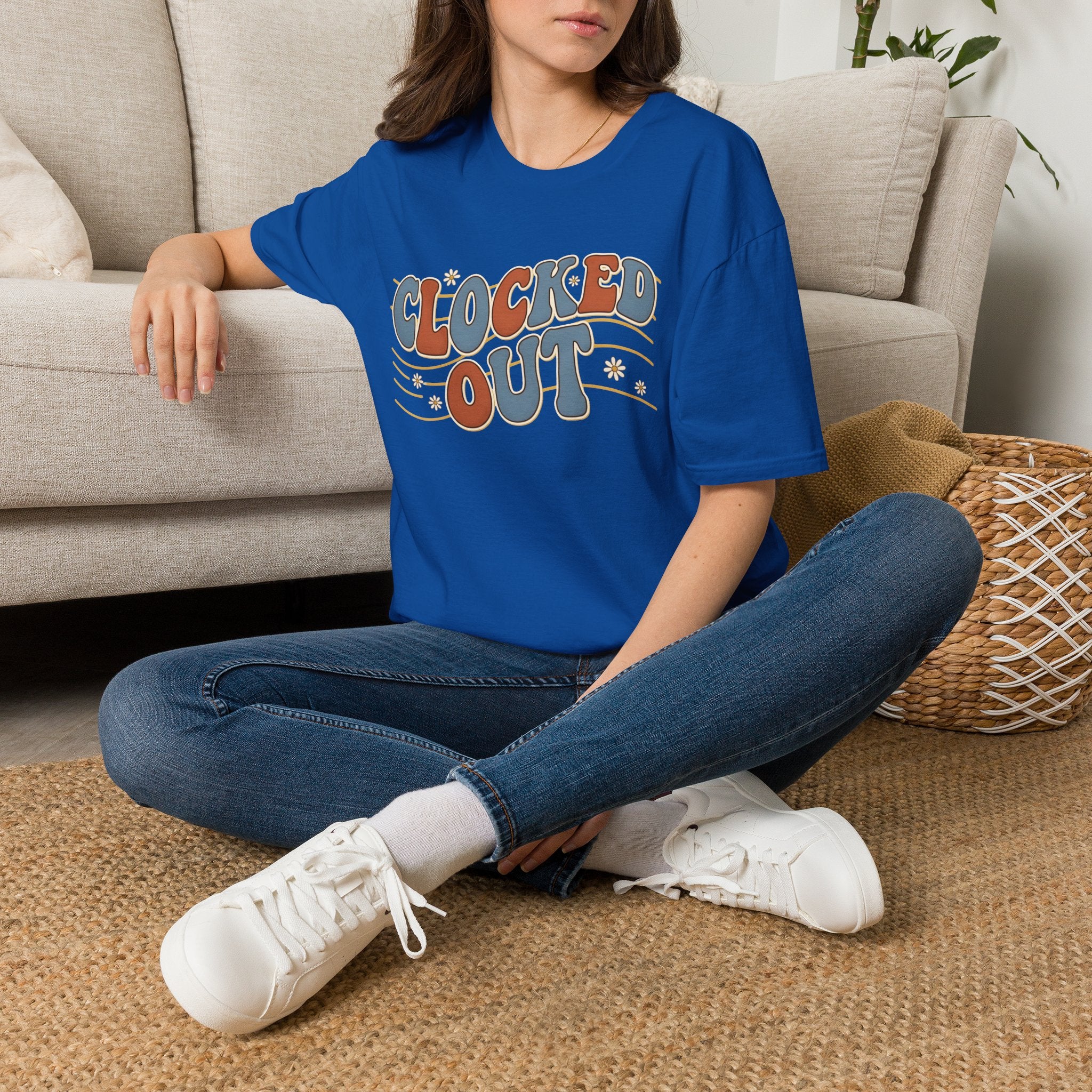 Clocked Out Nurse T-Shirt — Retro 70s Vibe