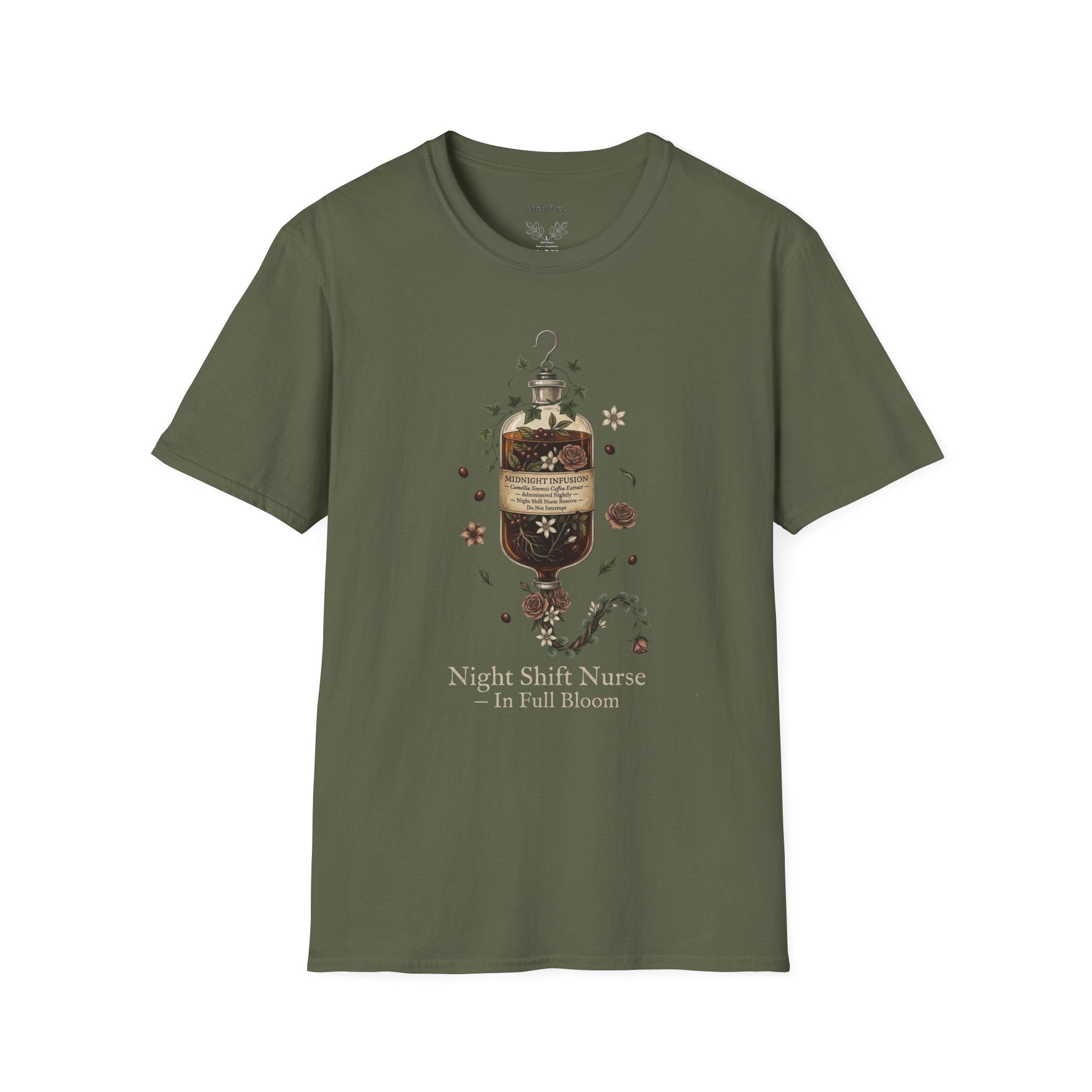 T-shirt Infirmière de Nuit Café en IV