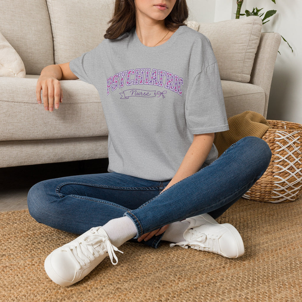 Psychiatric Nurse T-Shirt — Cute Vintage Lettering
