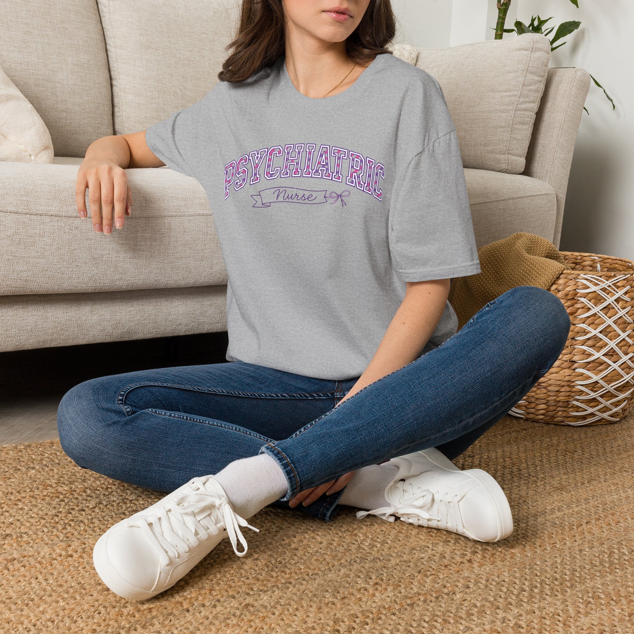 Psychiatric Nurse T-Shirt — Cute Vintage Lettering