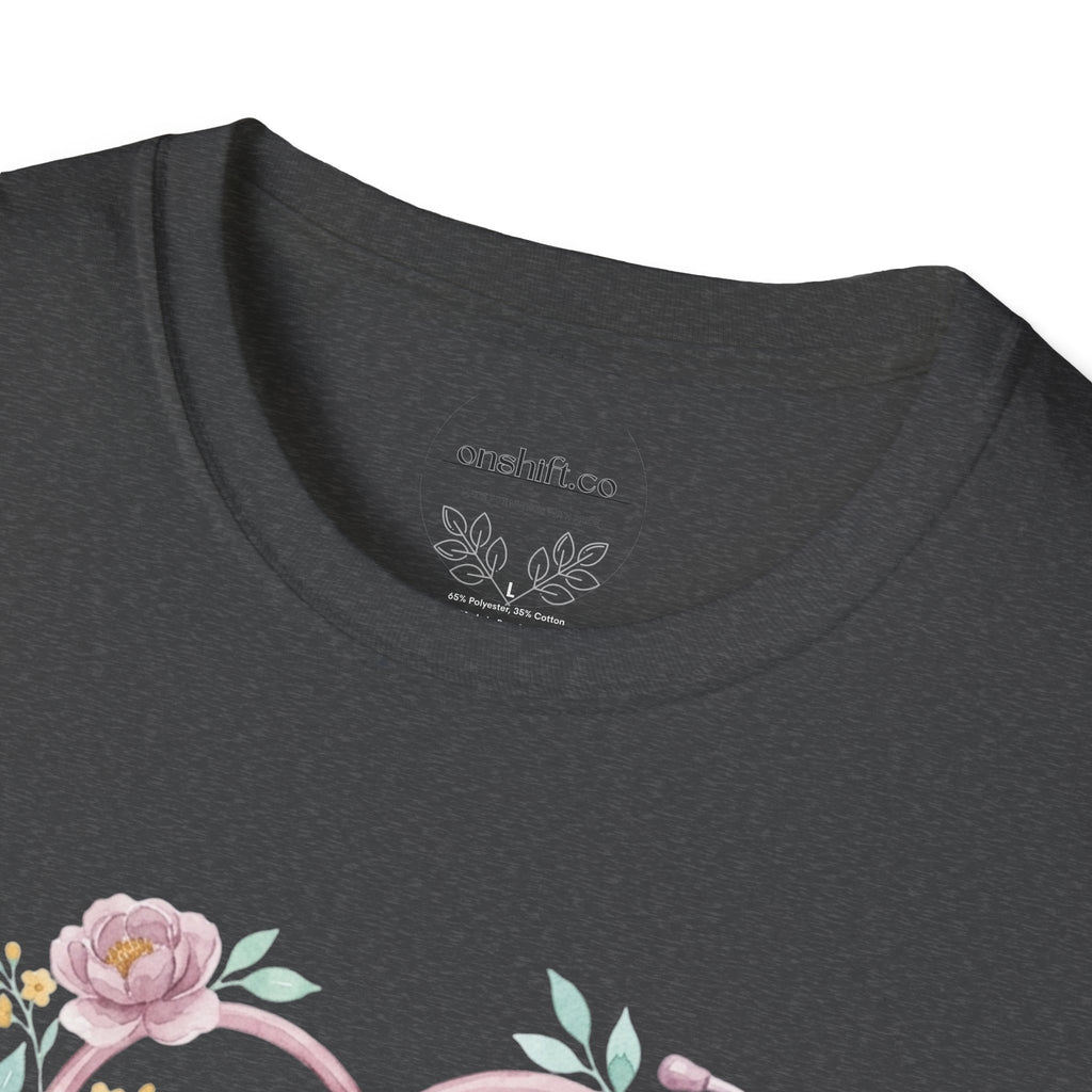 ICU Nurse Floral  T-Shirt