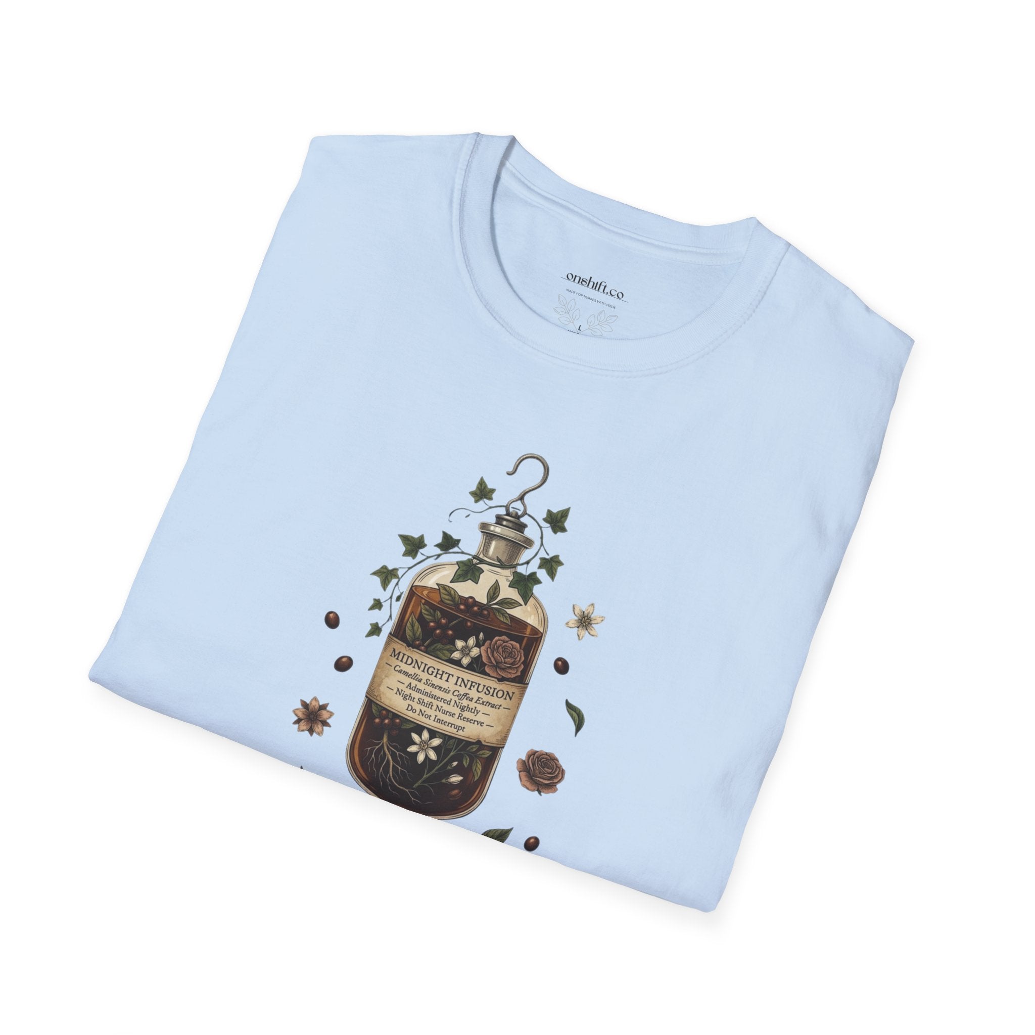 T-shirt Infirmière de Nuit Café en IV