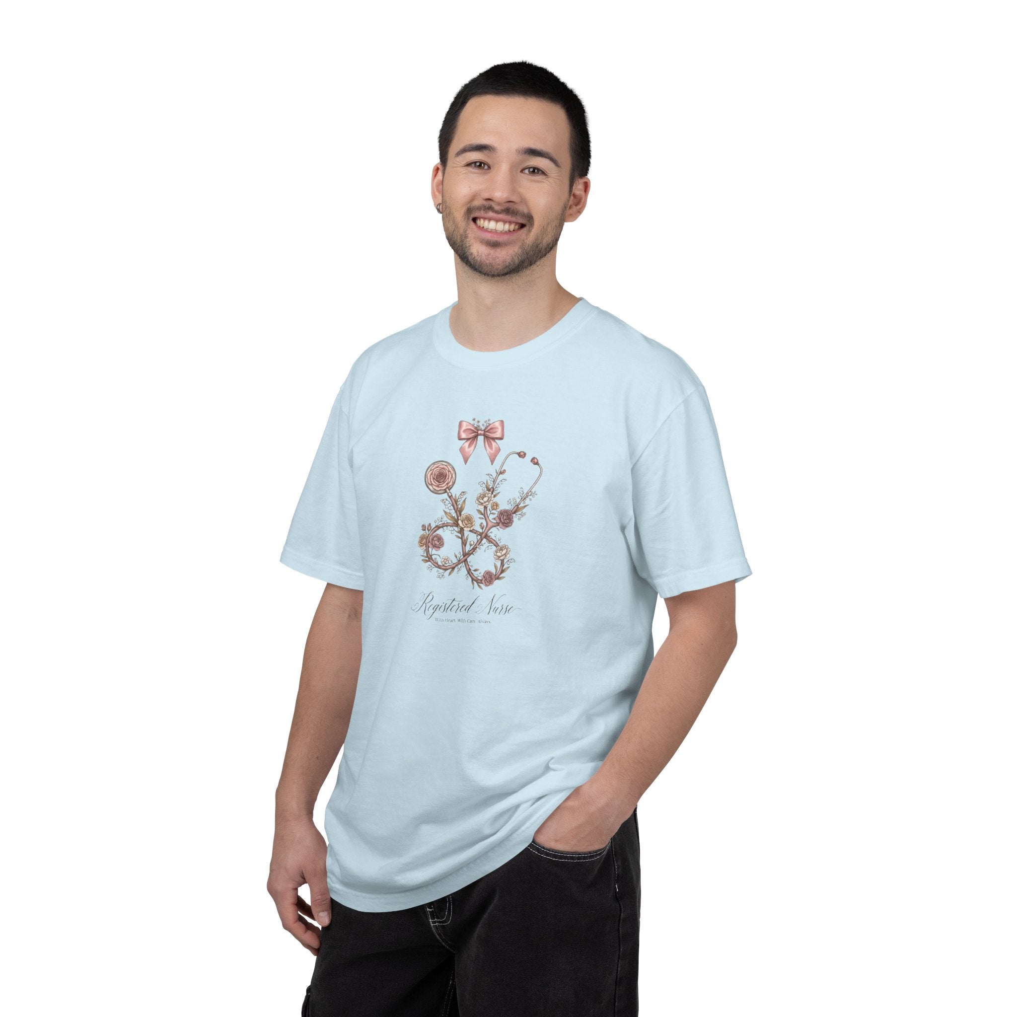 T-shirt floral d'infirmière autorisée