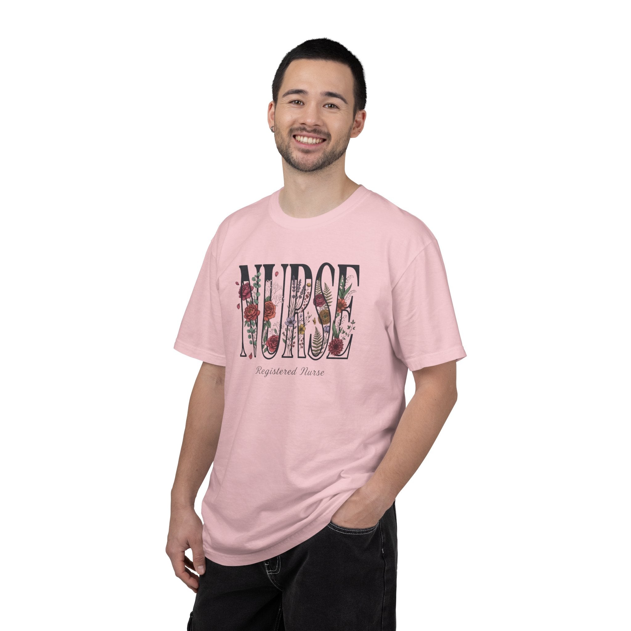 T-shirt Infirmier fleuri