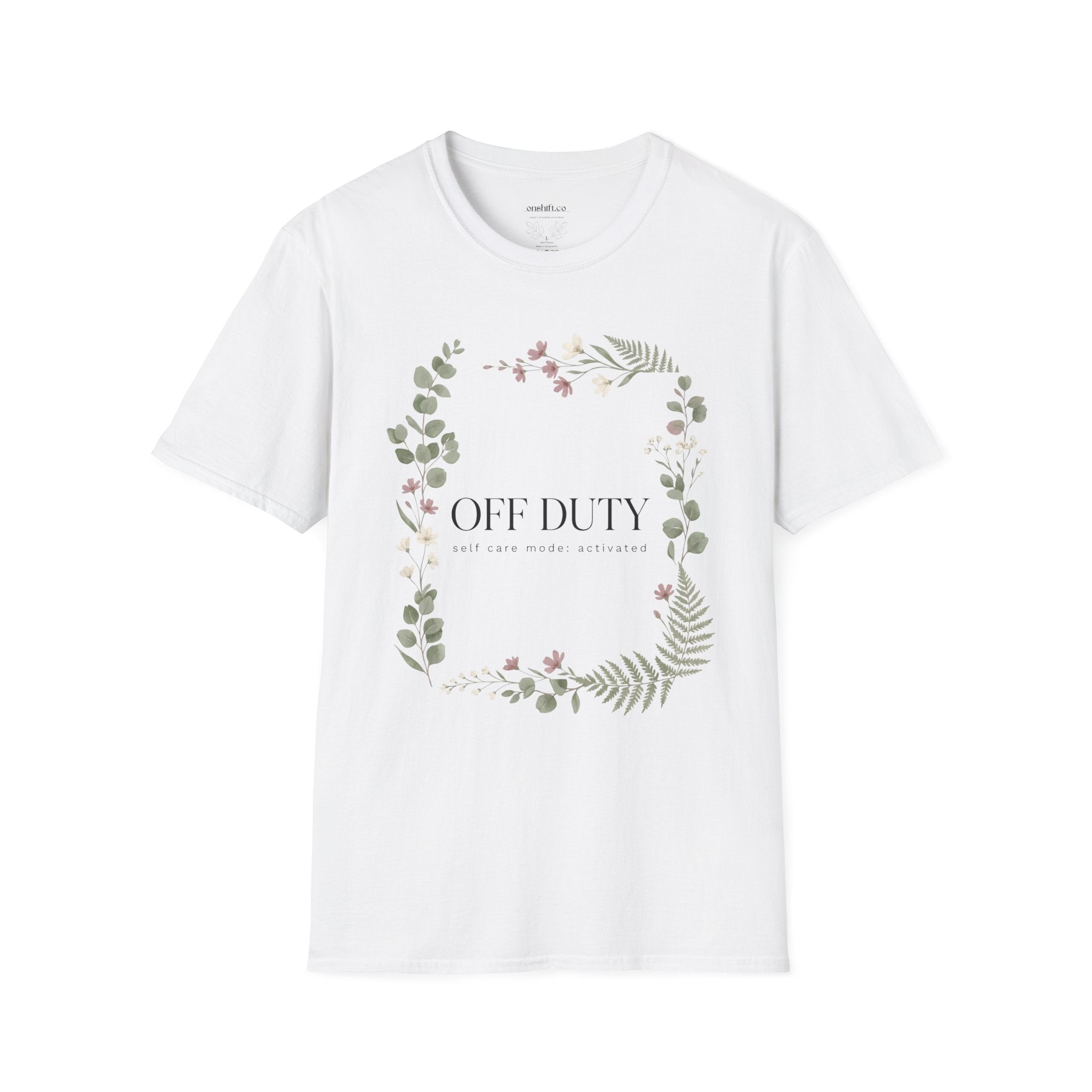 Off Duty Floral NurseT-Shirt — Relaxed Cottagecore Tee