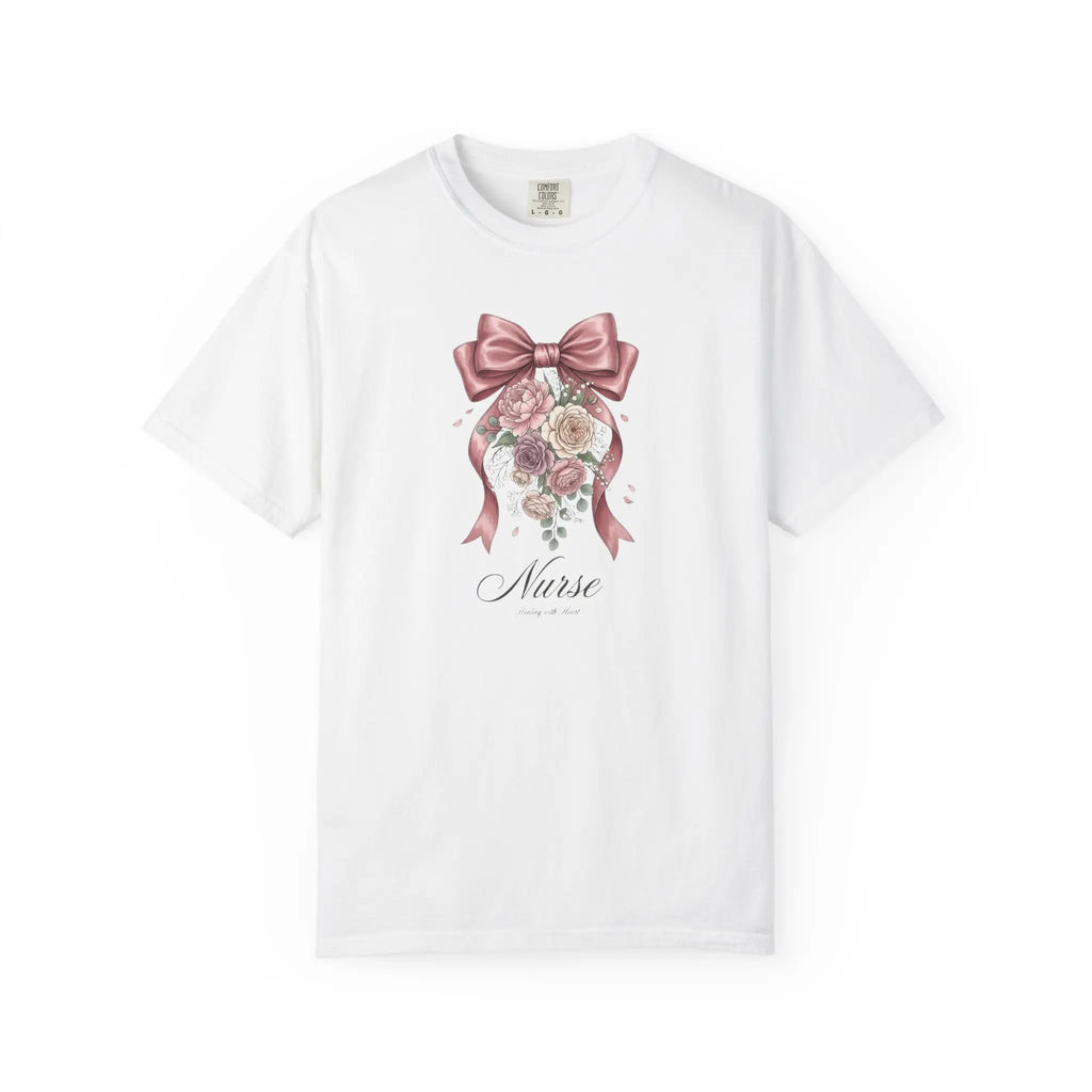 Nurse floral design T-shirt