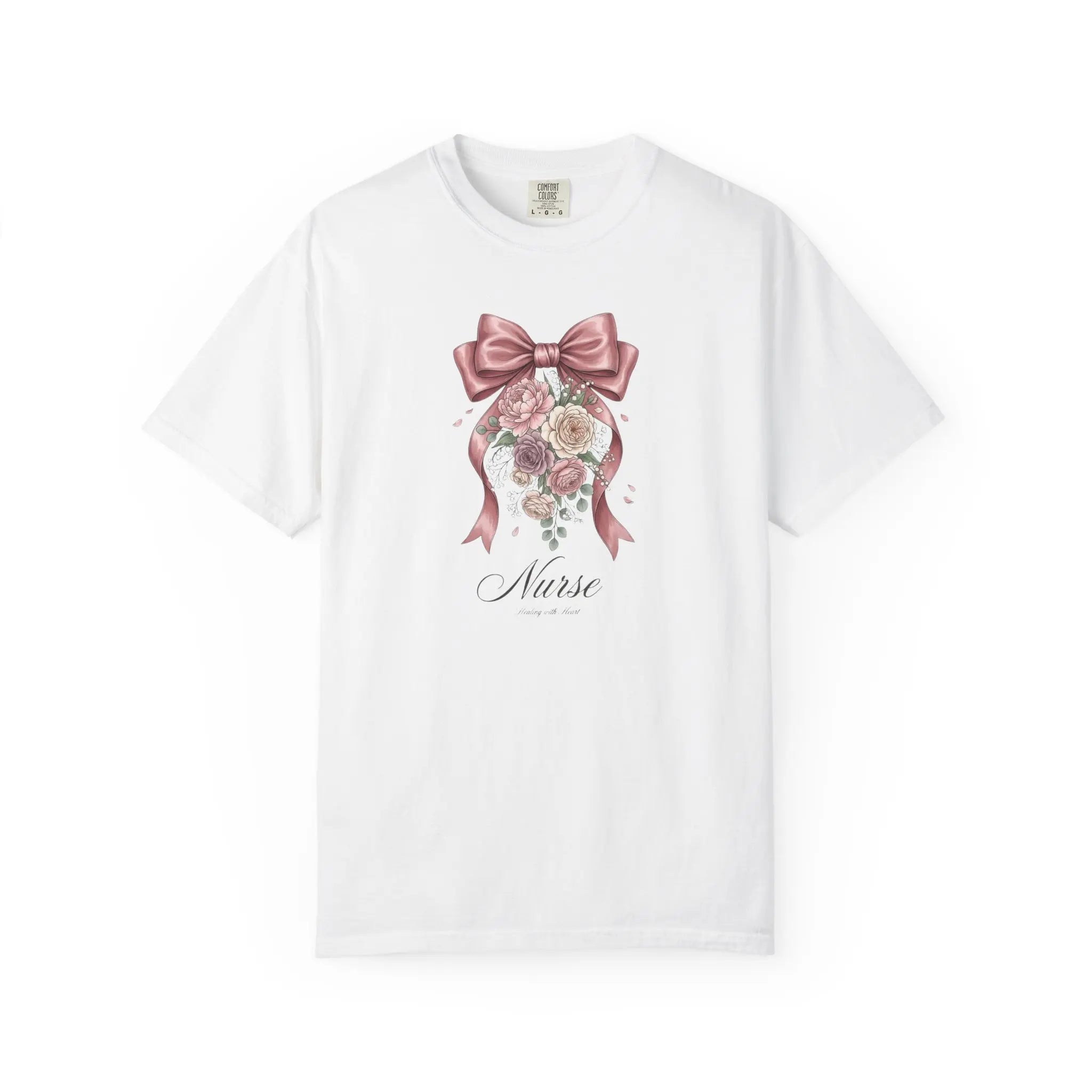 T-shirt infirmier motif floral