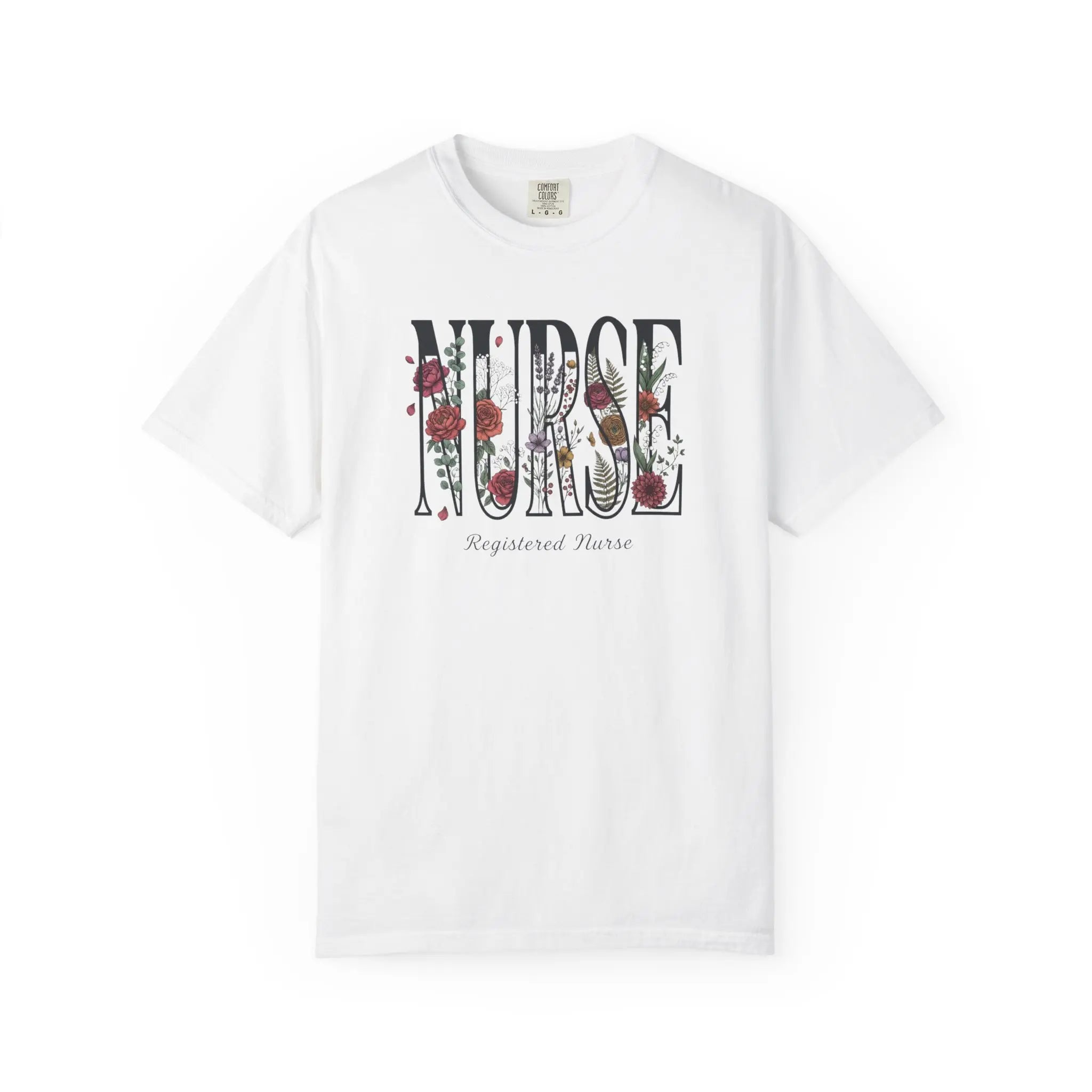 T-shirt Infirmier fleuri
